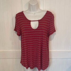 PINK roses top size L